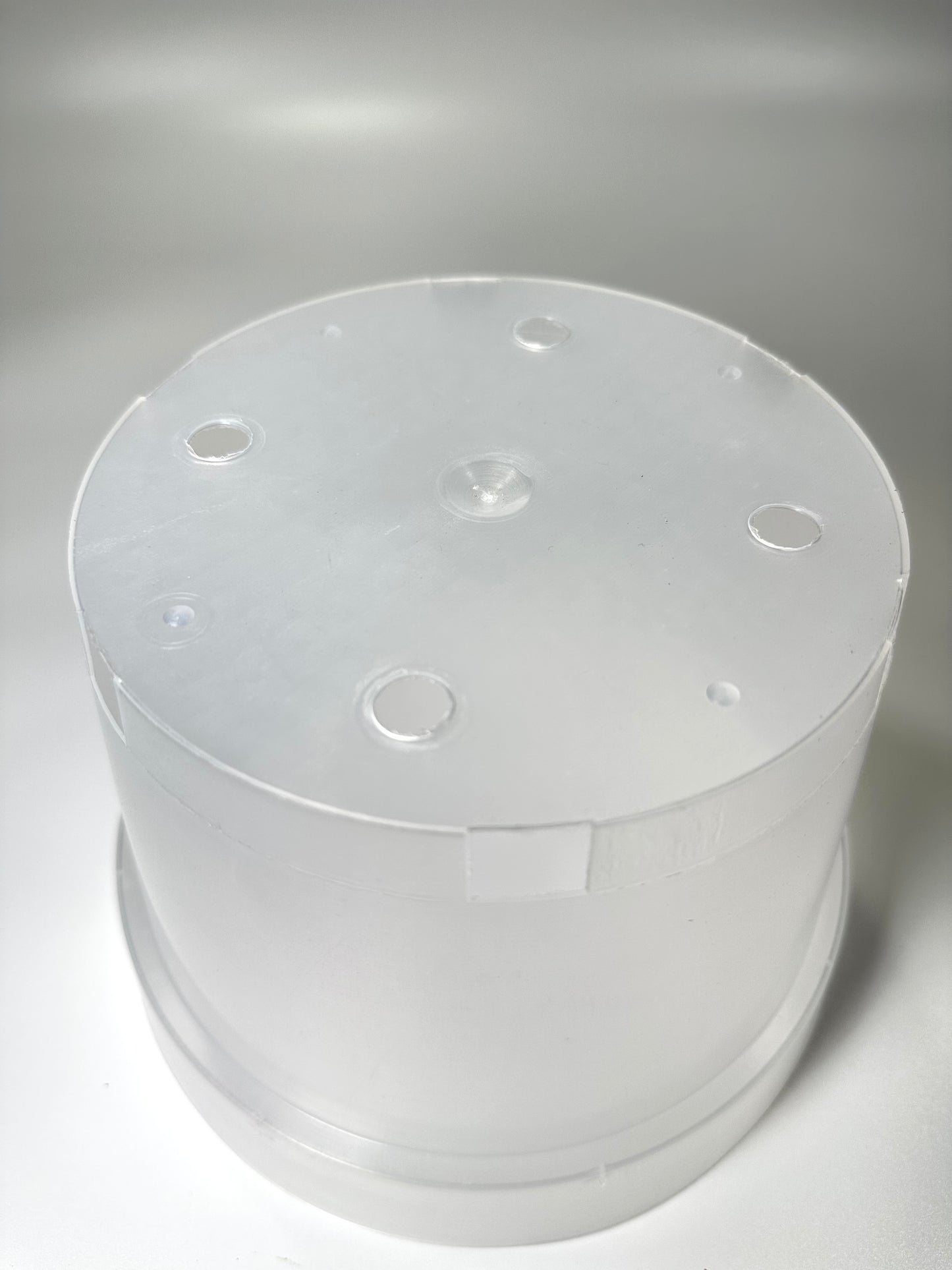 Clear Plastic Pot 8x8"