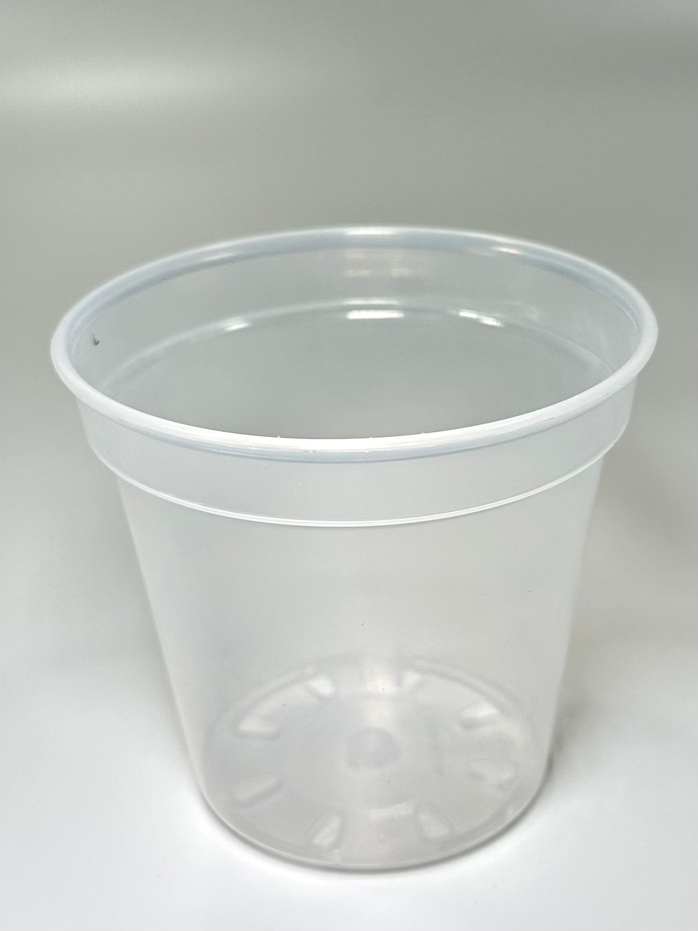 Clear Plastic Pot 6x5"