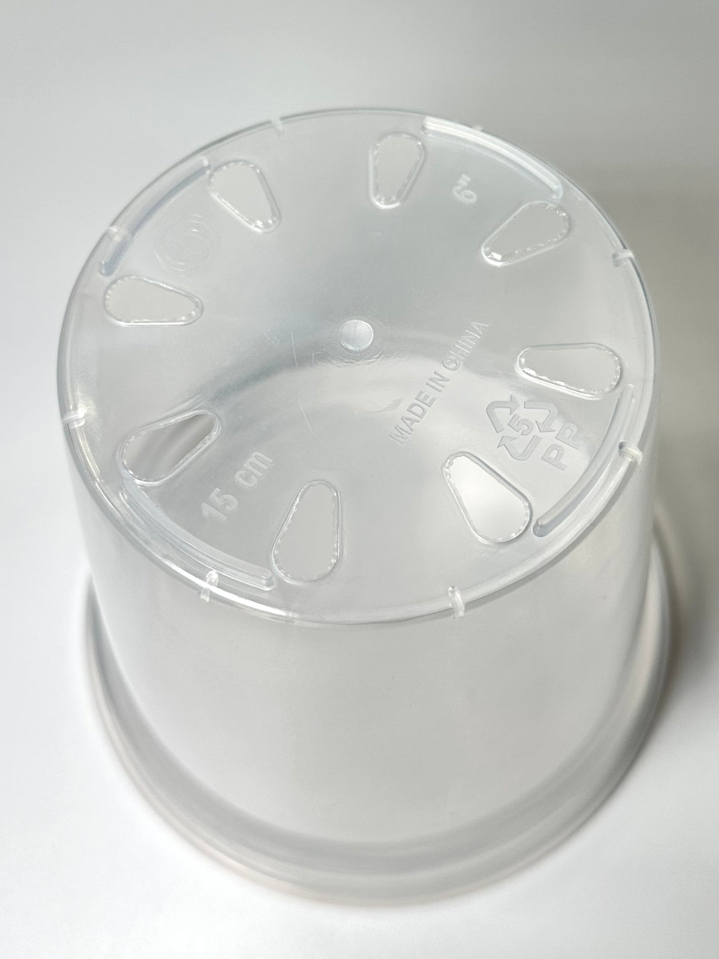 Clear Plastic Pot 4"x4"
