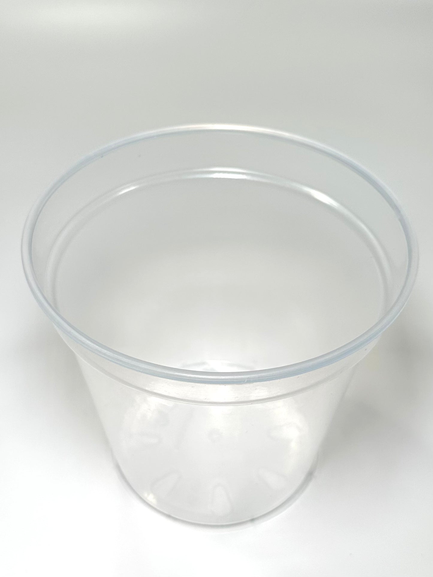 Clear Plastic Pot 4"x4"